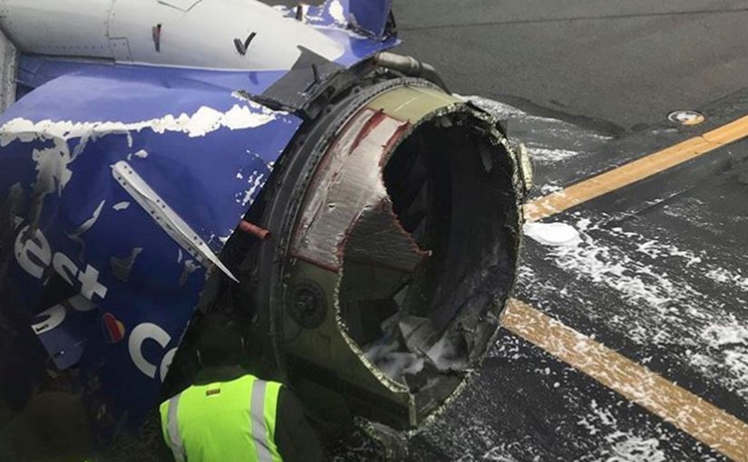 Pasajera muere en vuelo de Southwest luego de estallar motor en pleno vuelo